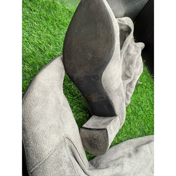 Charolette Russe- Gray Suede- Over the Knee Heeled Boots - Size 8 W - Picture 5 of 9